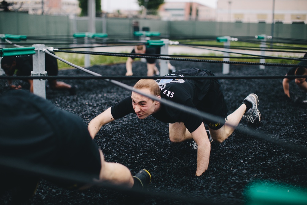 Sky Solider navigates obstacle course