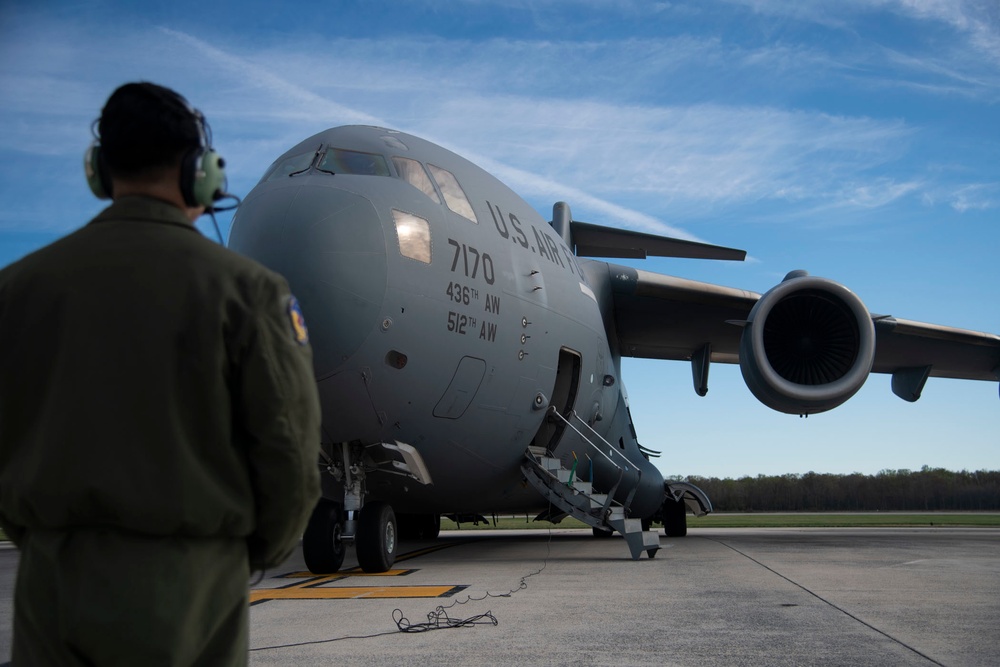 C-17 Globemaster III local training mission