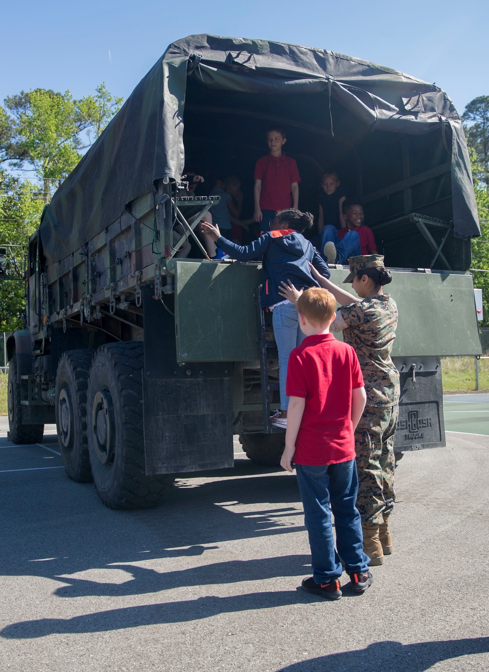 Camp Lejeune supports Career Day events for children throughout April
