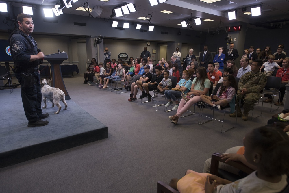 Pentagon Police Officer Talks About the Work of His Four-Legged Partner