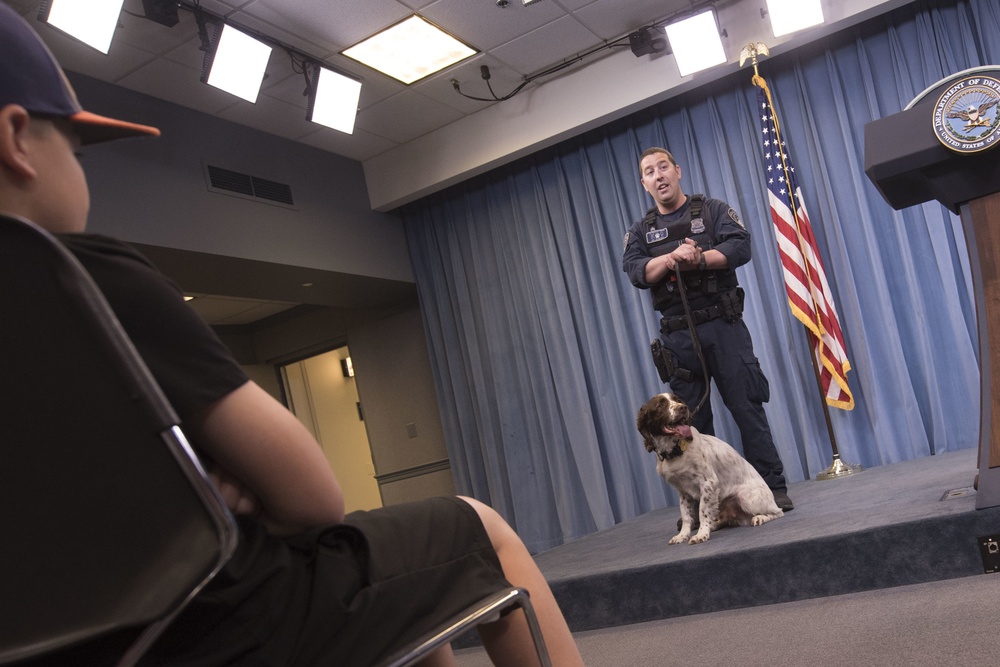 Pentagon Police Officer Talks About the Work of His Four-Legged Partner