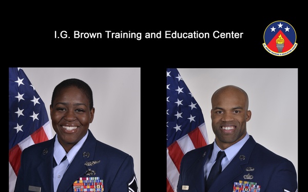Air Force's Roberts, Dobson recognized by education center
