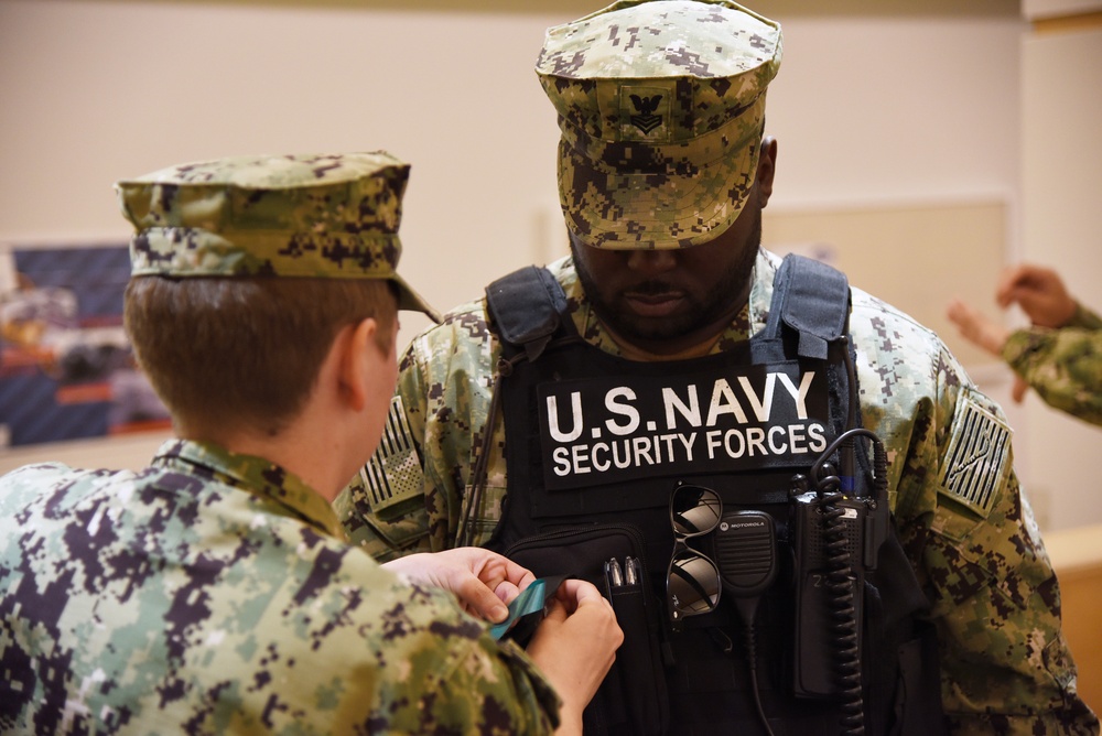 Sailors participate in a SAAPM event