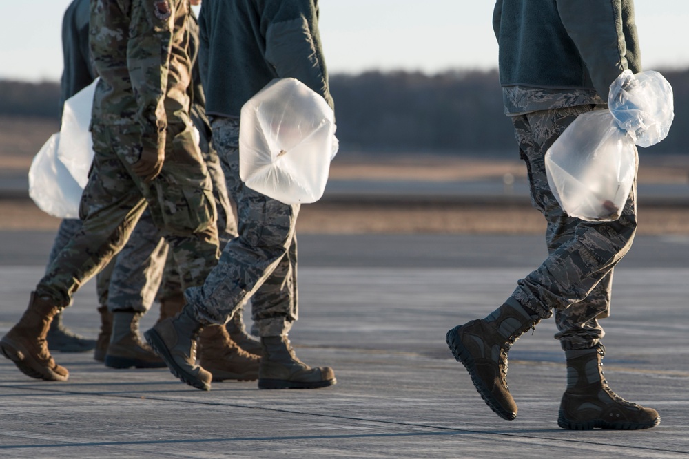 JBER Airman conduct FOD walk