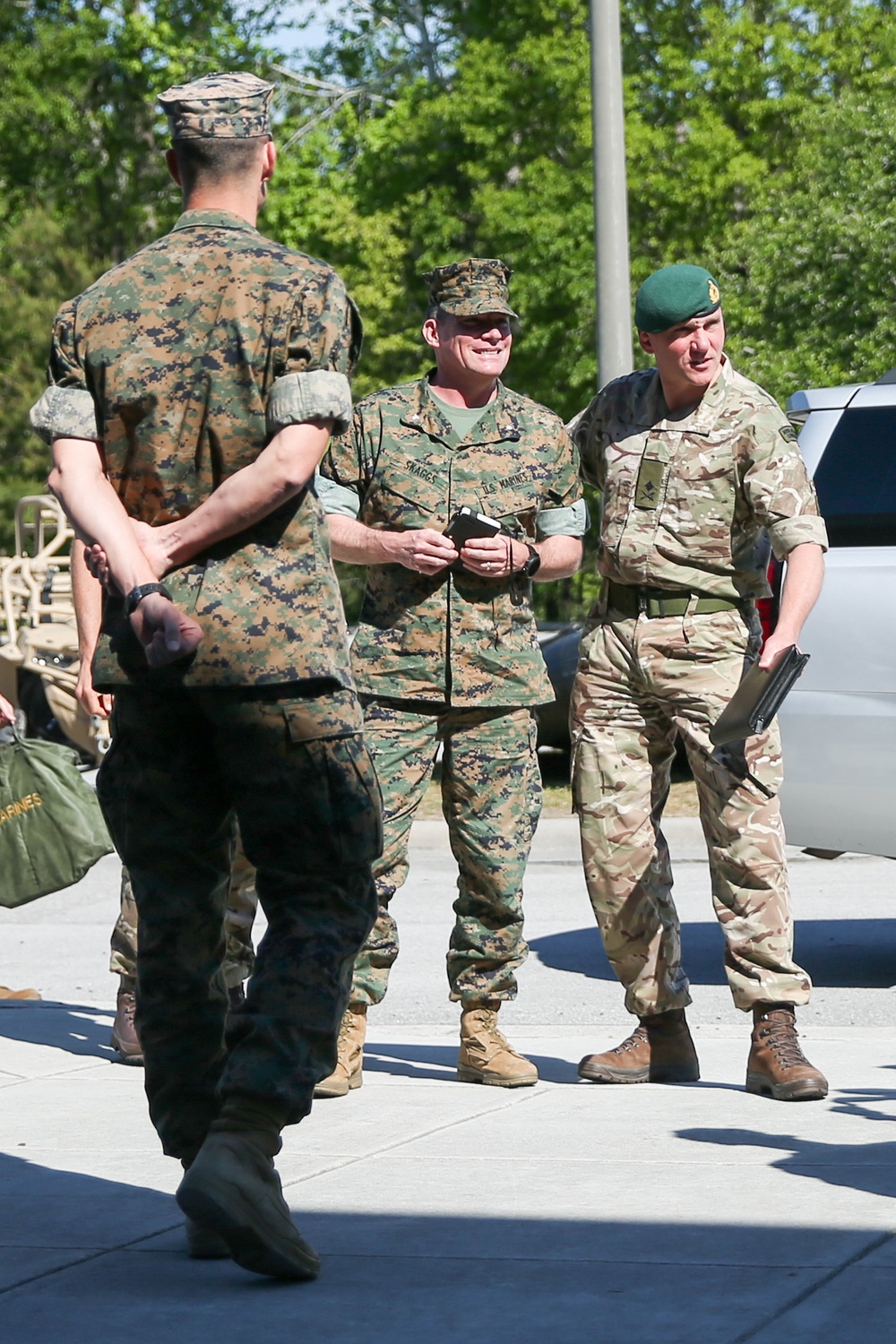 Commandant General UK Royal Marines visit Camp Lejeune
