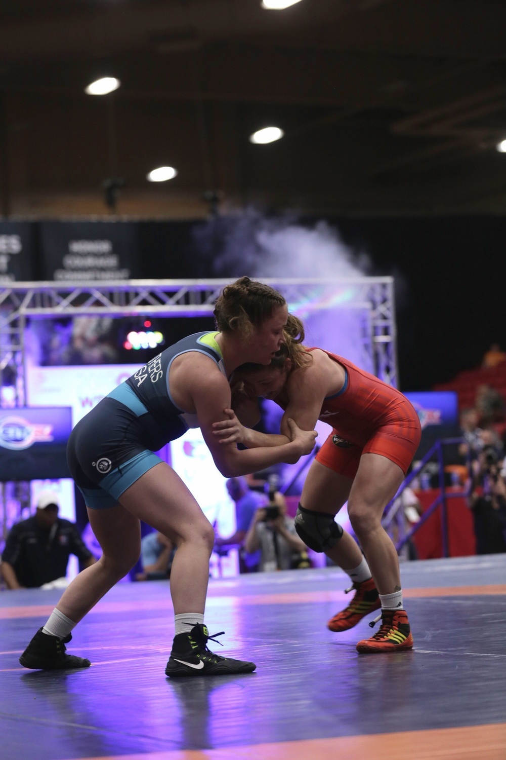 Marines support wrestlers at US Open Championships