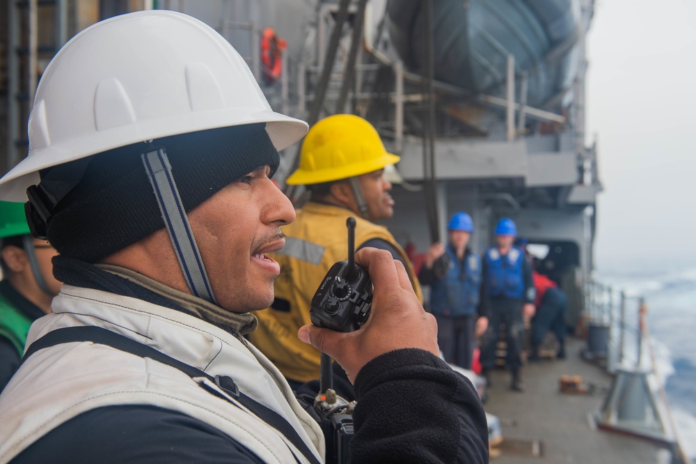 USS Leyte Gulf Replenishment-At-Sea