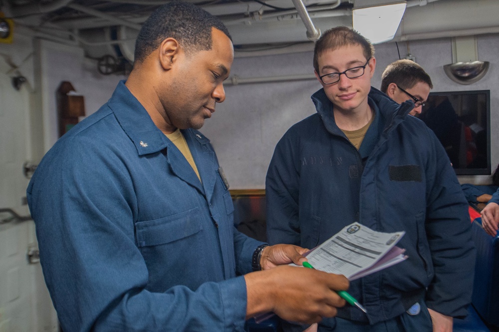 USS Leyte Gulf Indoctrination Program