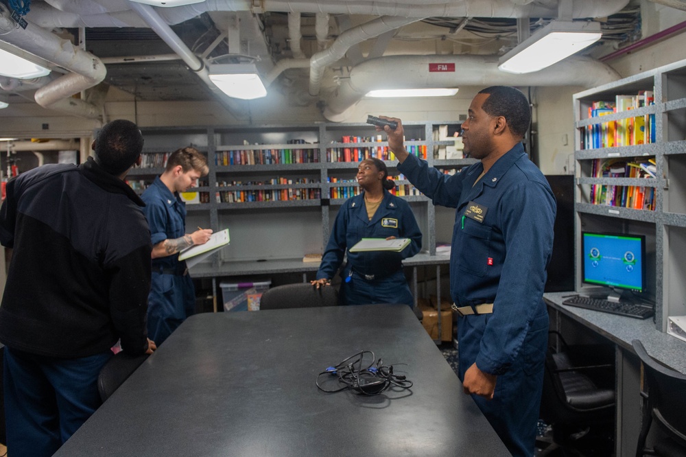 USS Leyte Gulf Zone Inspection