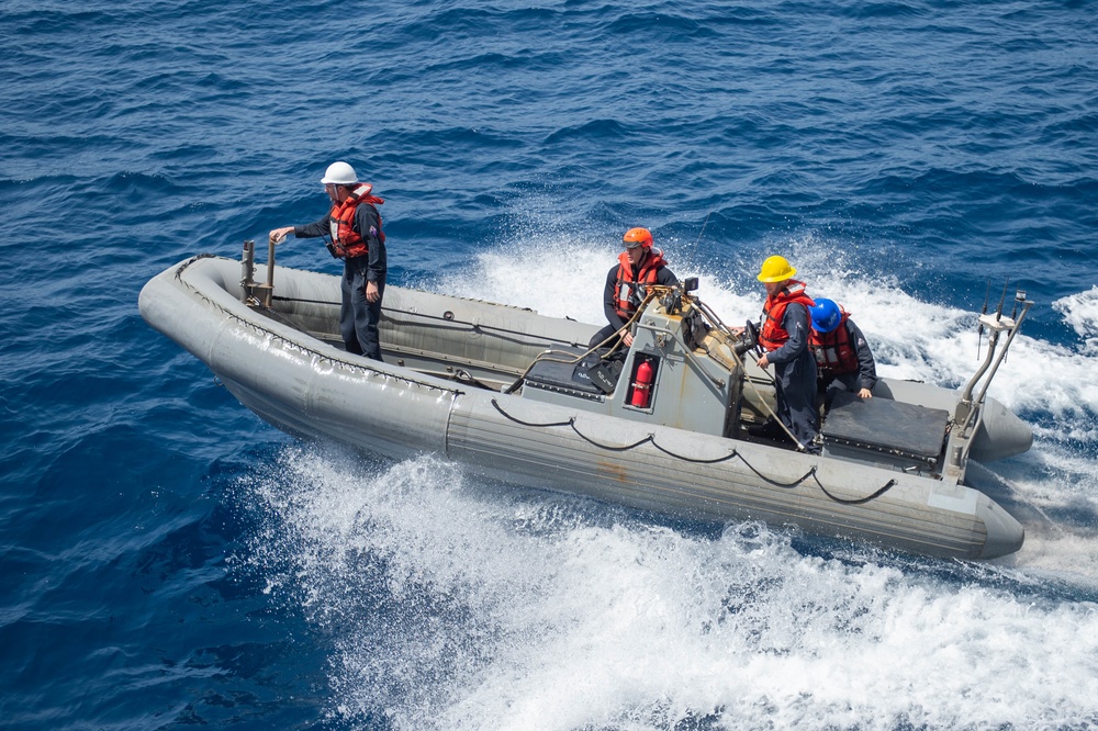 USS Leyte Gulf RHIB Operations