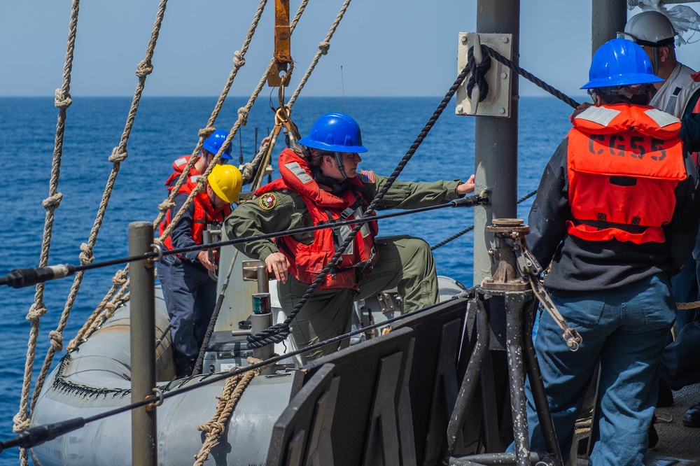 USS Leyte Gulf RHIB Operations