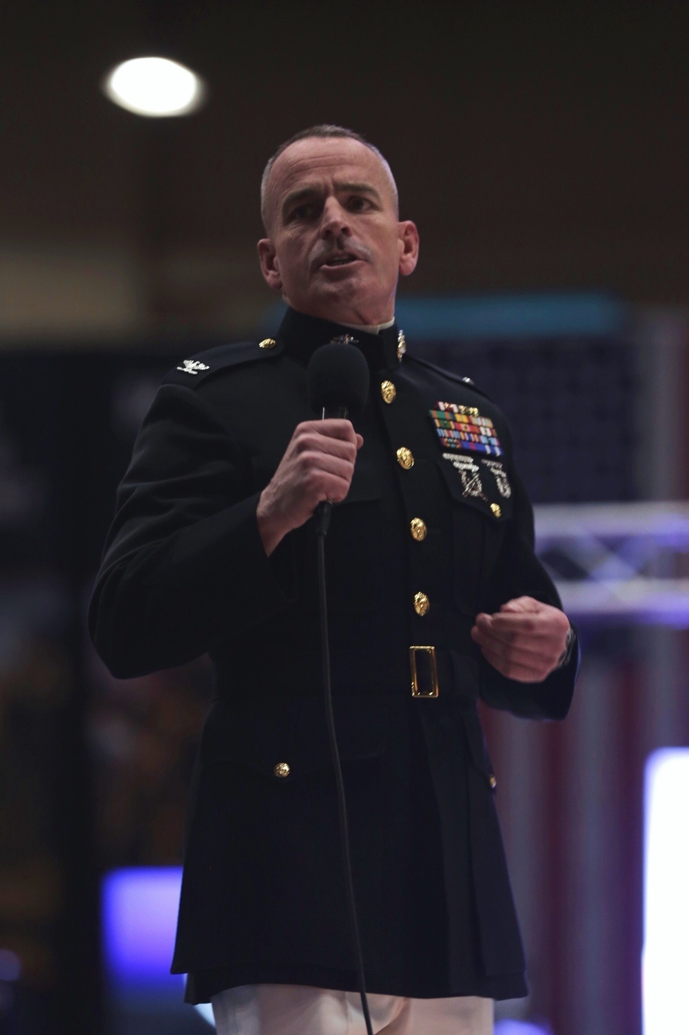 Marines support wrestlers at US Open Championships