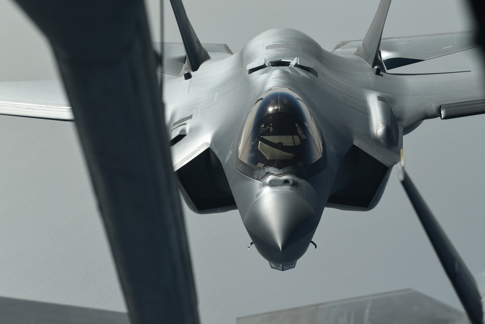 KC-10 supports F-35A's first combat sortie