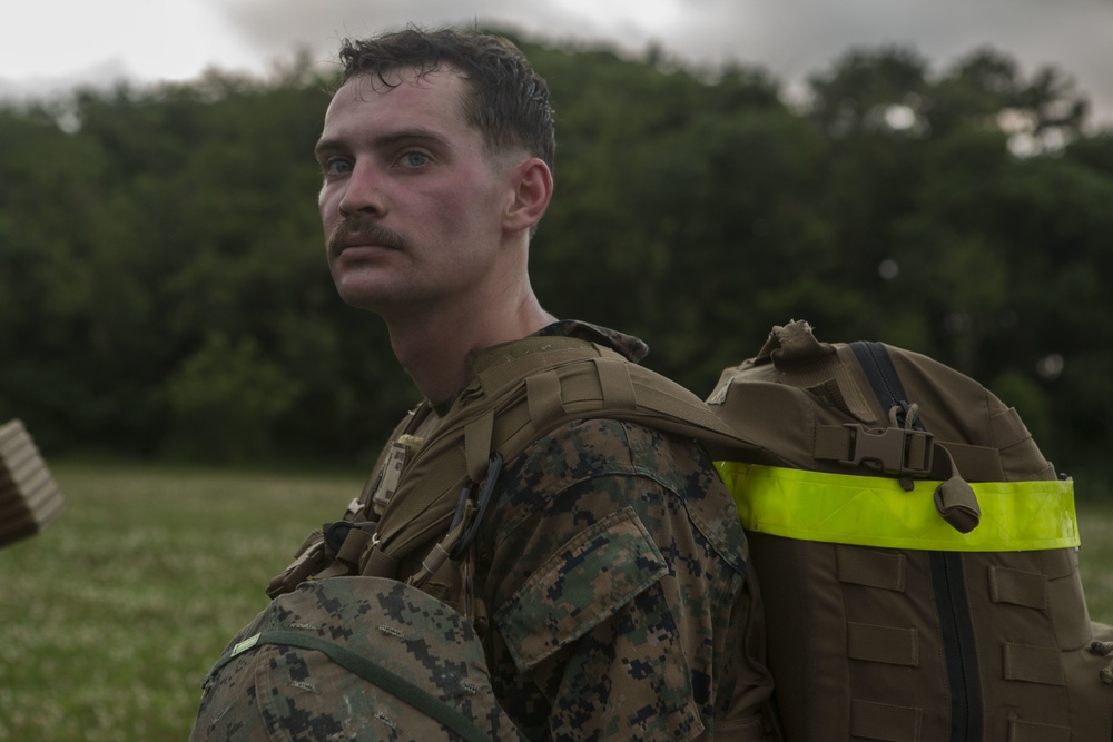 Finish strong – Marines with III MIG COMMSTRAT Co. build endurance through a conditioning hike