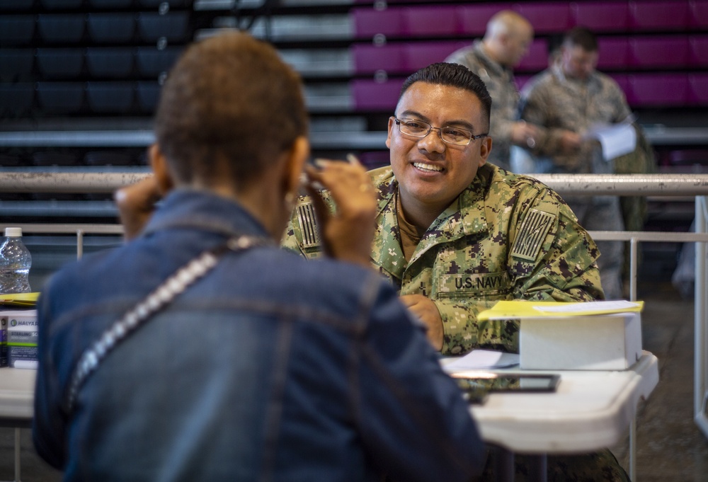 MARFORRES Sailors, service members begin treating patients during IRT Puerto Rico 2019