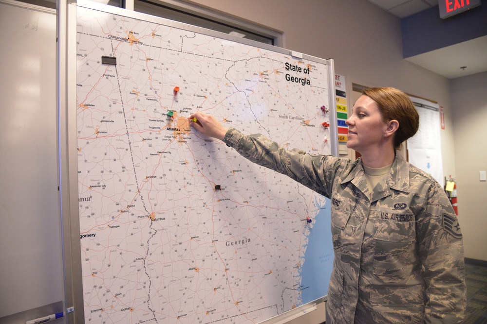 Airman paves way as first time full-timer in Joint Air Operations Center