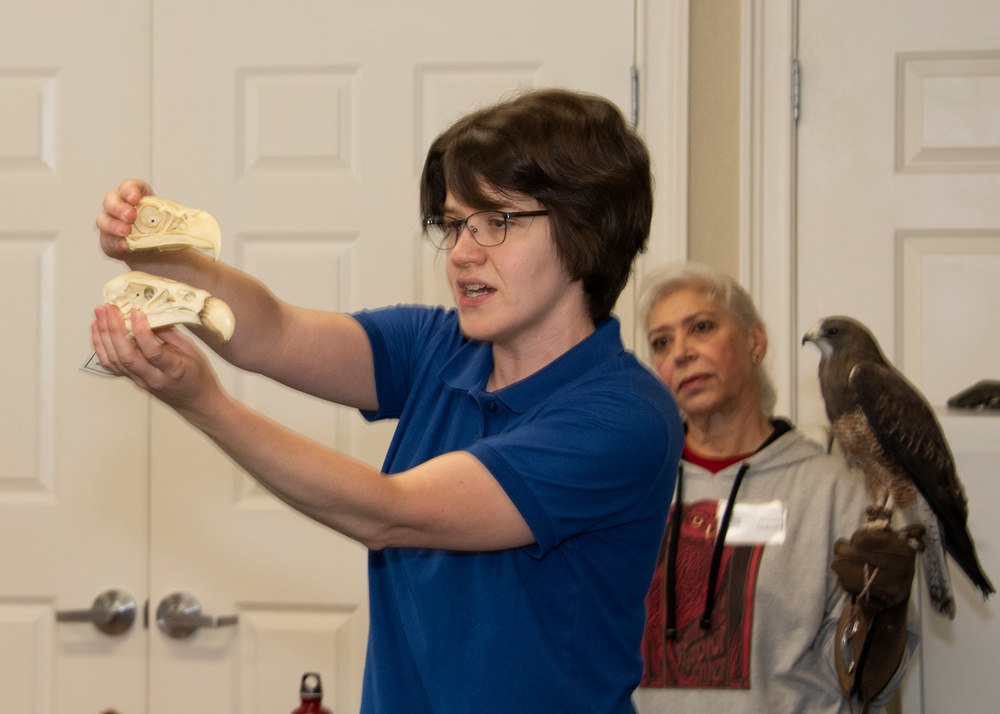 Earth Day, UC Davis California Raptor Center Visits Travis AFB