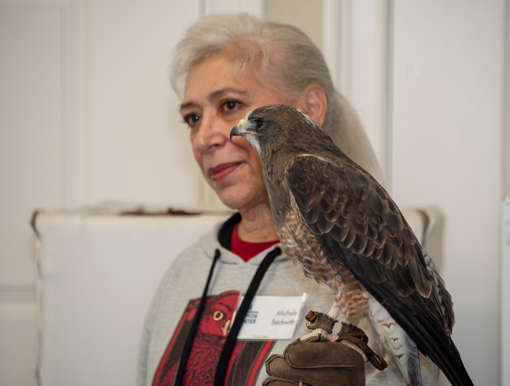 Earth Day, UC Davis California Raptor Center Visits Travis AFB