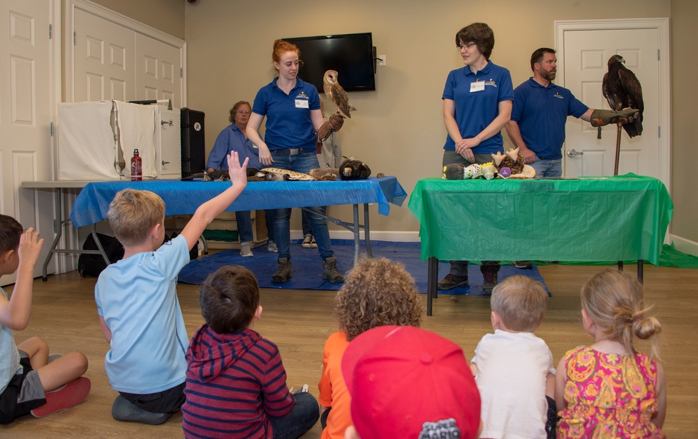 Earth Day, UC Davis California Raptor Center Visits Travis AFB