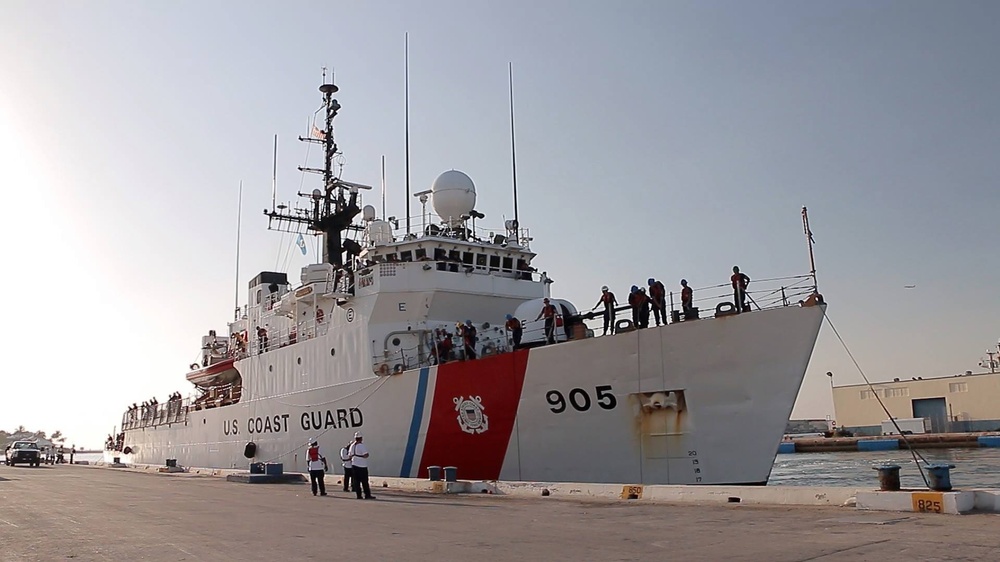 Coast Guard Cutter Spencer crew arrives at Port Everglades for 29th Annual Fleet Week 