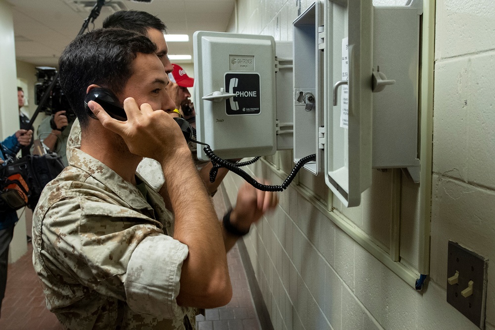 Kyle Larson Visits Parris Island