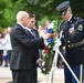 Dr. Hassan and Mr. Kinsella Laying a Wreath