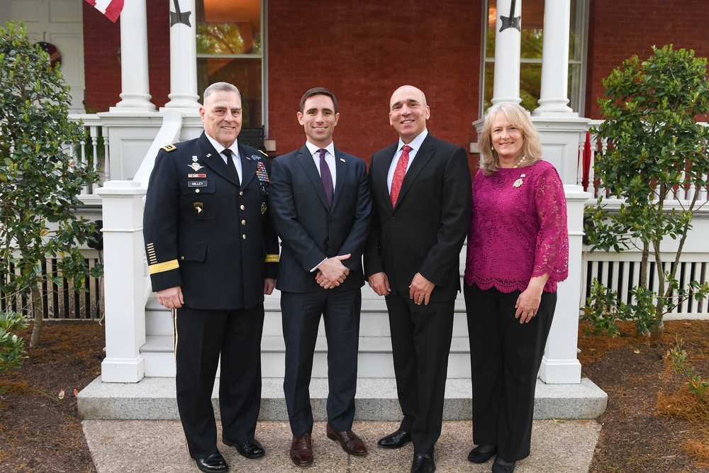 Posing with the Chief of Staff of the U.S. Army