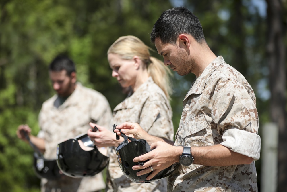 NASCAR drive Kyle Larson visits MCRD Parris Island