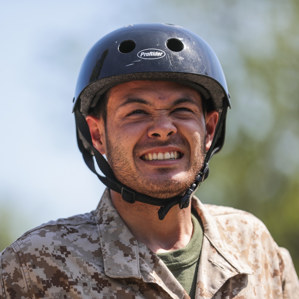 NASCAR drive Kyle Larson visits MCRD Parris Island