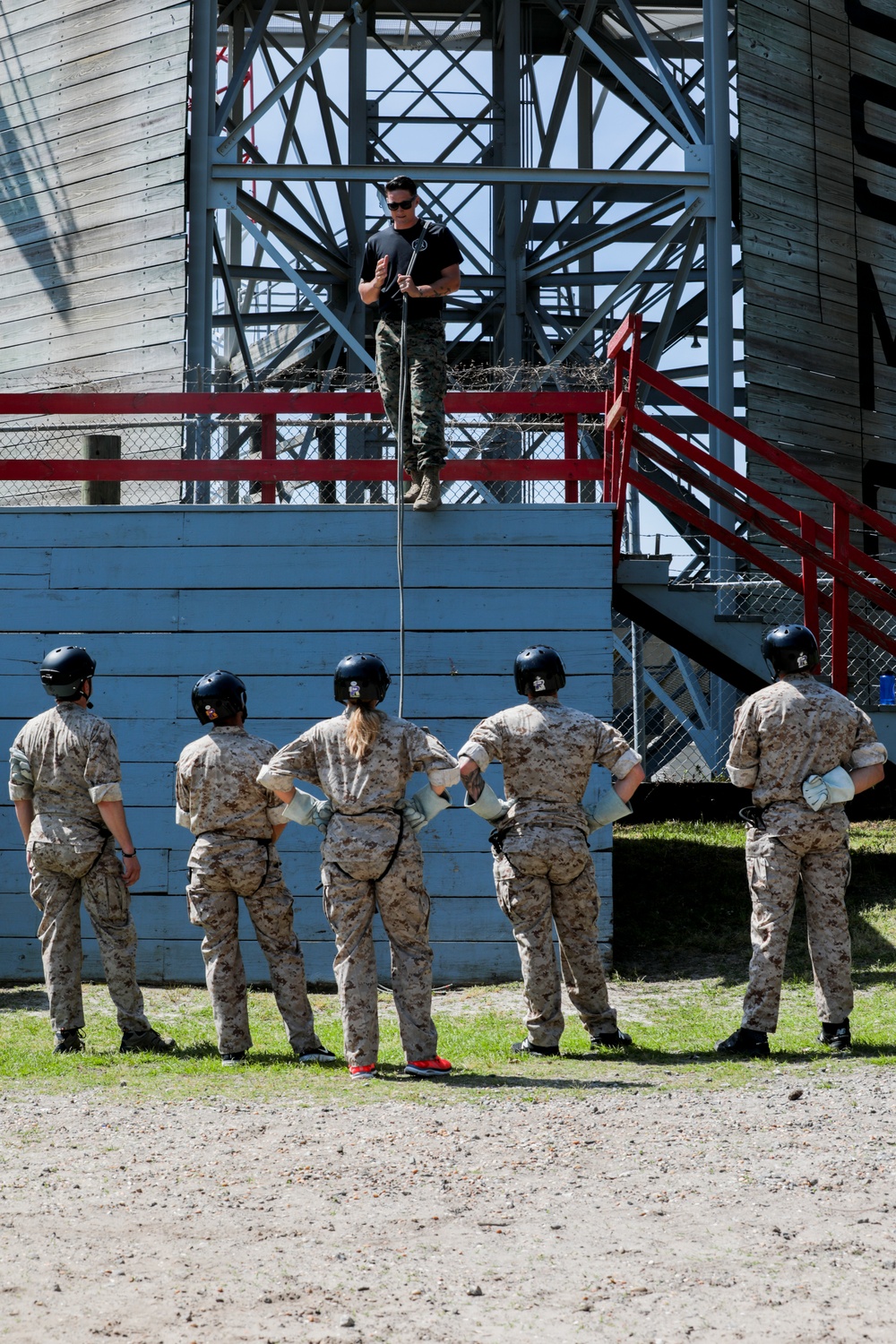 NASCAR drive Kyle Larson visits MCRD Parris Island