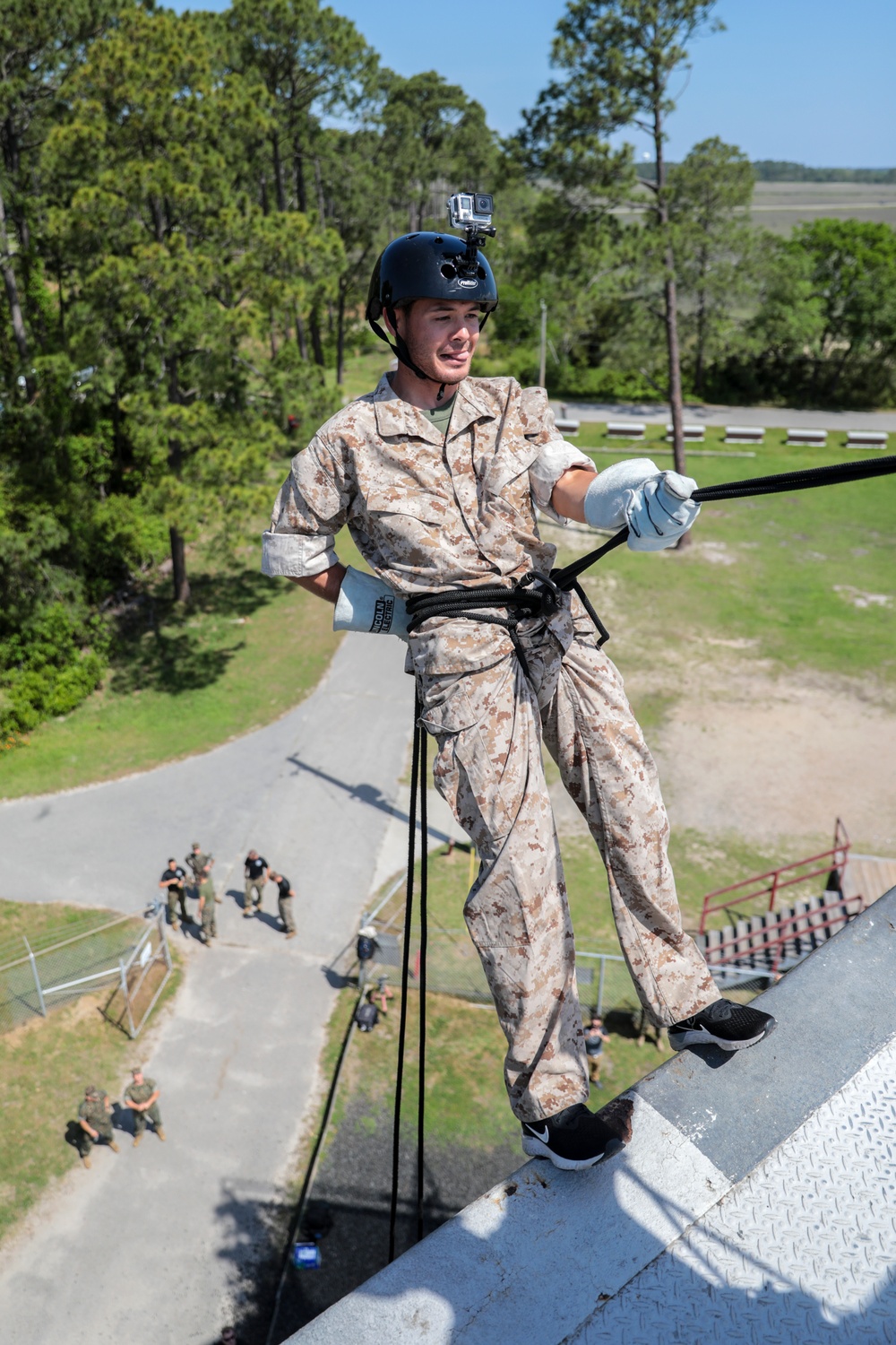 NASCAR drive Kyle Larson visits MCRD Parris Island