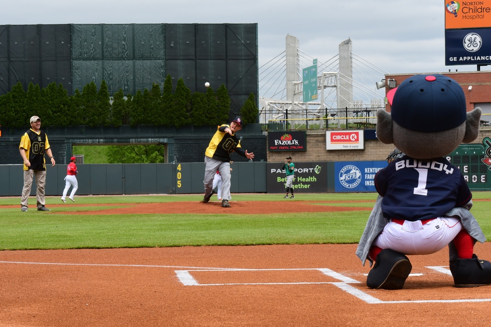 Military communities enjoy appreciation day at Louisville Bats baseball game