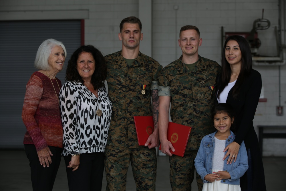 Courage in the Midst of Tragedy: Marines Awarded Navy and Marine Corps Medal