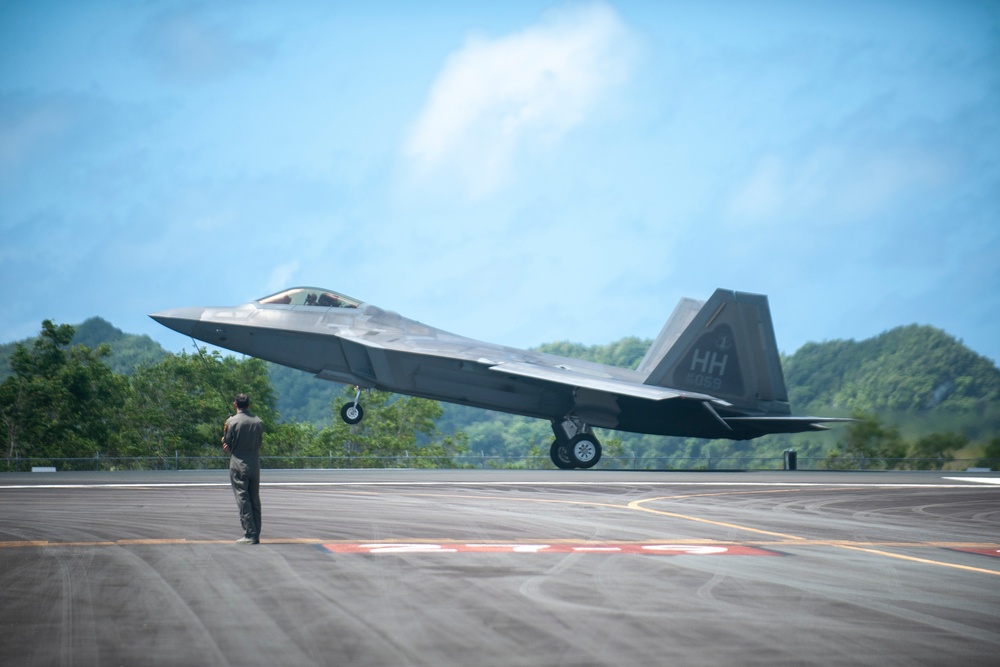 Republic of Palau hosts stealth fighters in typhoon exercise