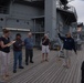 Showcasing educational programs aboard a Battleship