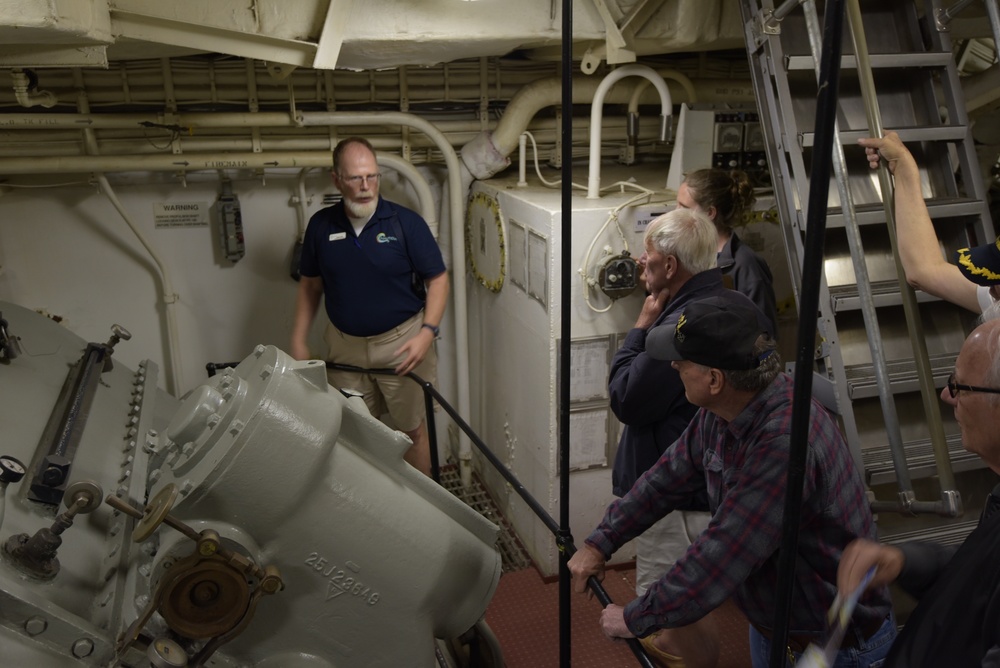 Reduction gear spaces aboard the Battleship Wisconsin