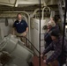 Reduction gear spaces aboard the Battleship Wisconsin