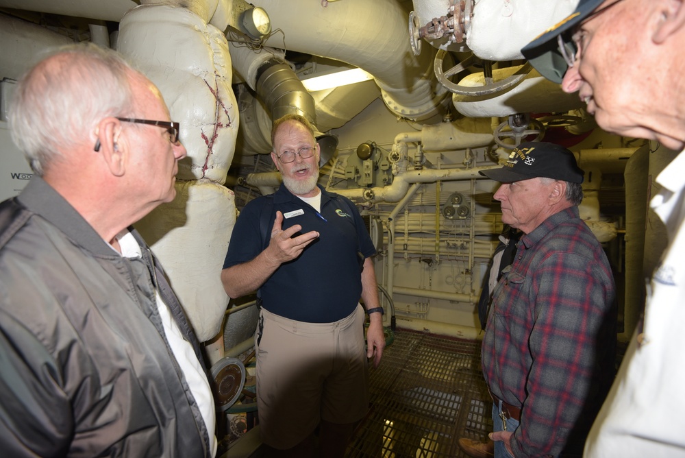 Engine room spaces aboard the Battleship Wisconsin