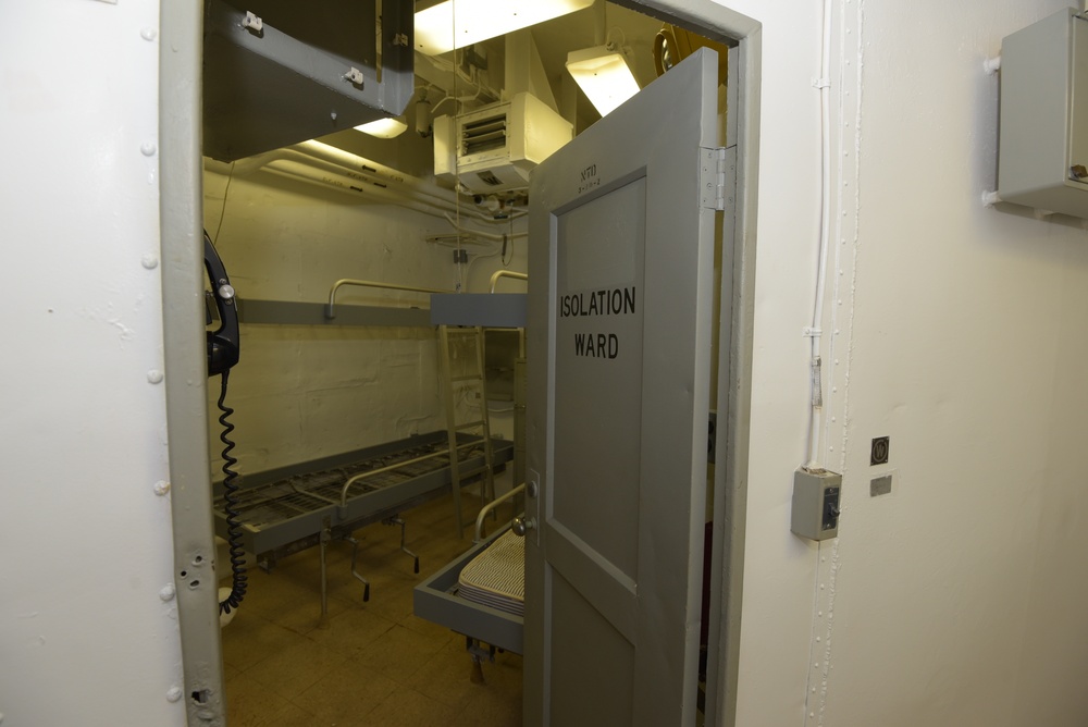 Isolation ward located in the medical department of the Battleship Wisconsin