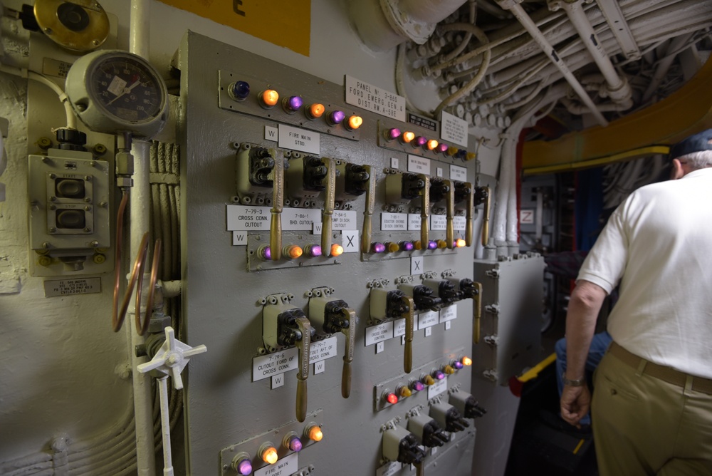 Interior spaces aboard the Battleship Wisconsin