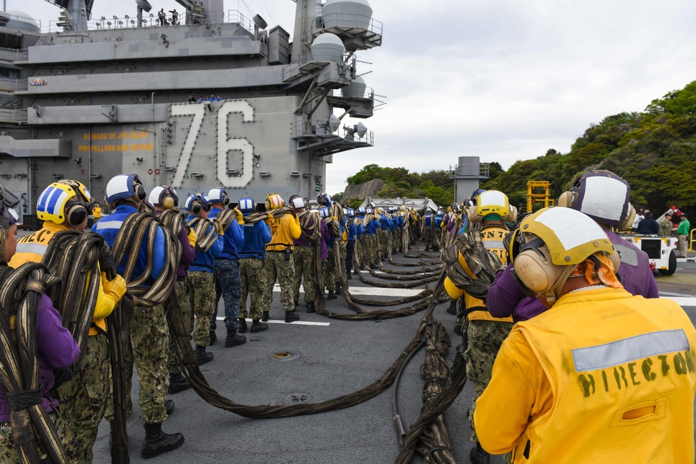 USS Ronald Reagan Conducts Flight Deck Certifications