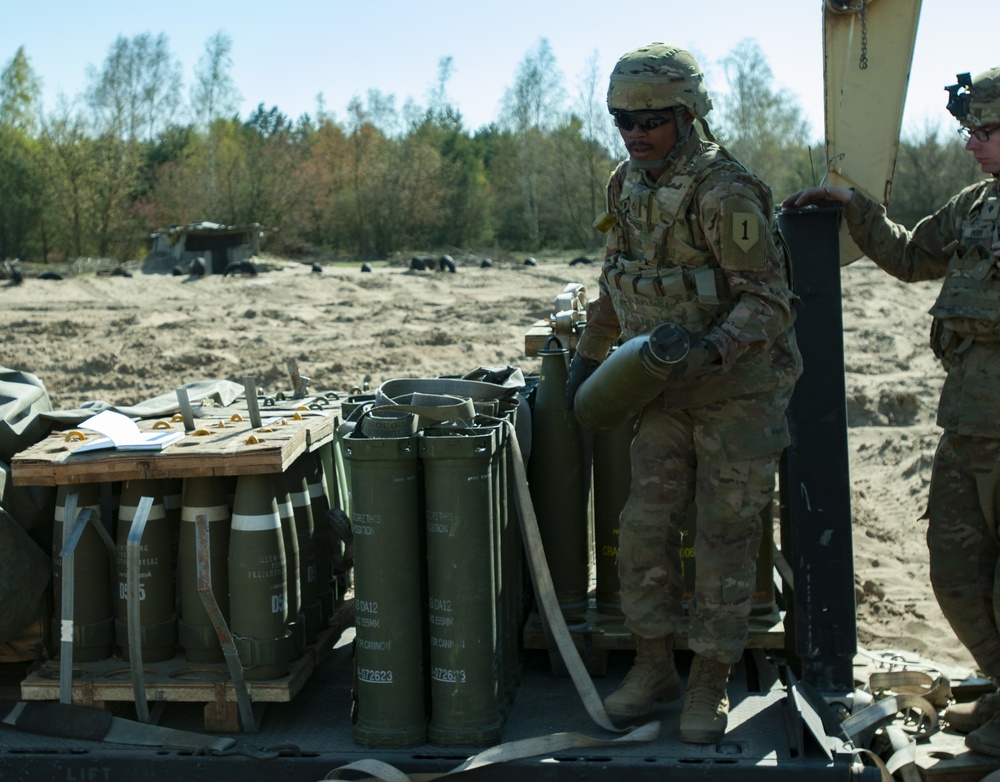 Hamilton's Own resupply ammo for live fire exercise