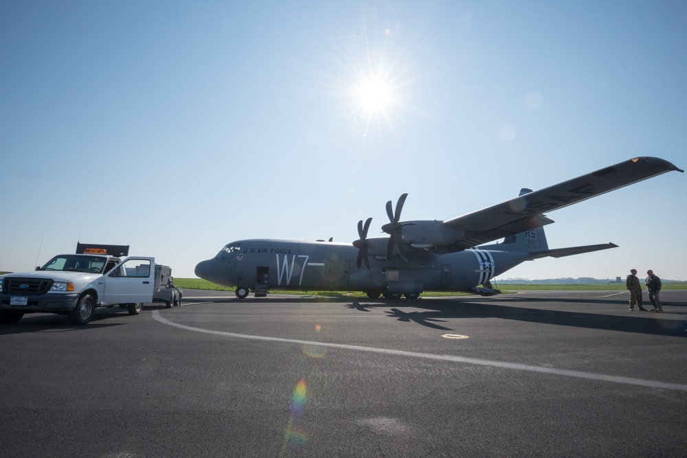 424th ABS Fire Department invites Belgian Firefighters for C-130 Training