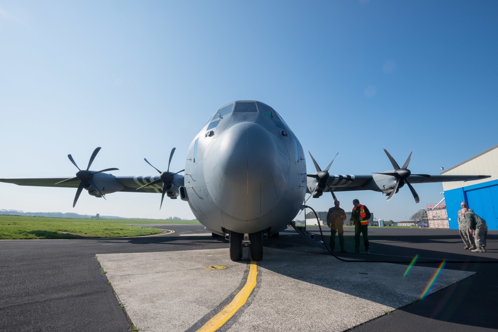 424th ABS Fire Department invites Belgian Firefighters for C-130 Training