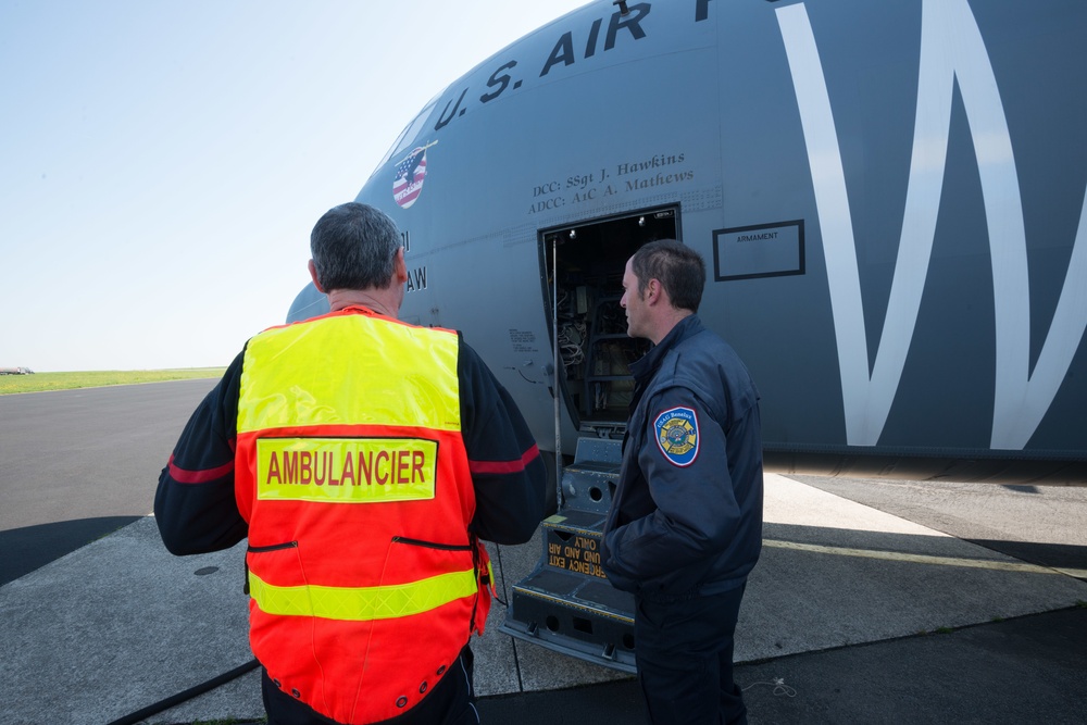 424th ABS Fire Department invites Belgian Firefighters for C-130 Training