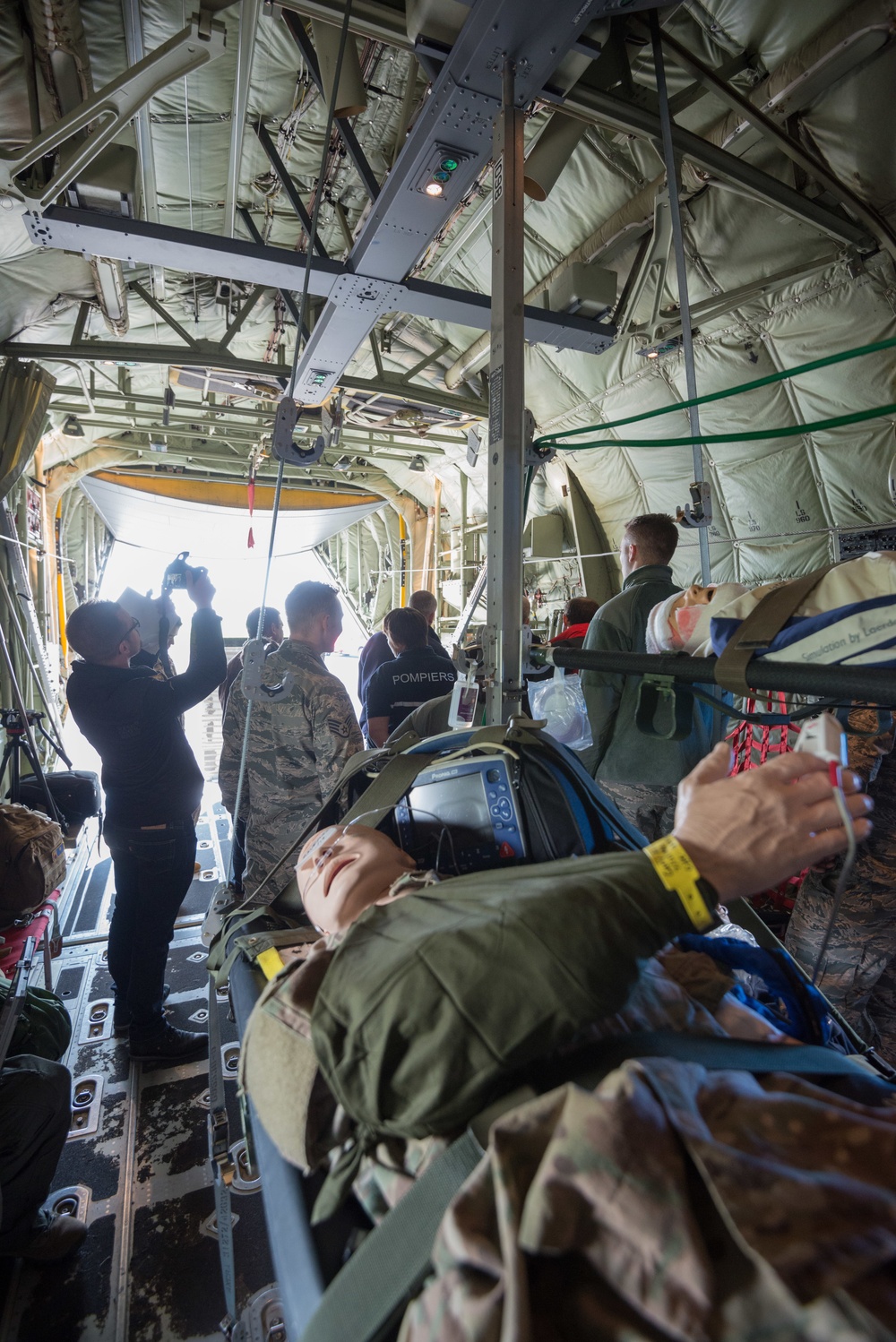 424th ABS Fire Department invites Belgian Firefighters for C-130 Training