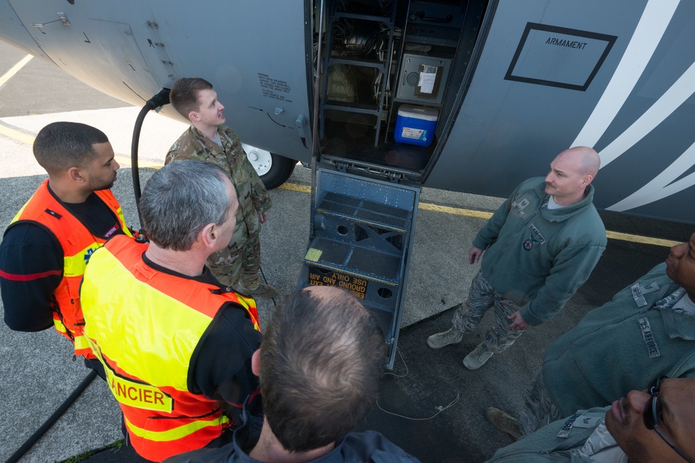 424th ABS Fire Department invites Belgian Firefighters for C-130 Training