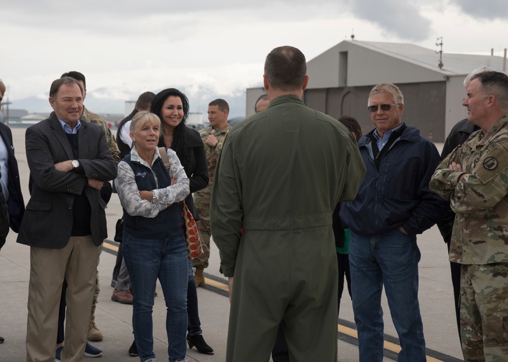 Utah Governor tours Roland R. Wright Air National Guard Base