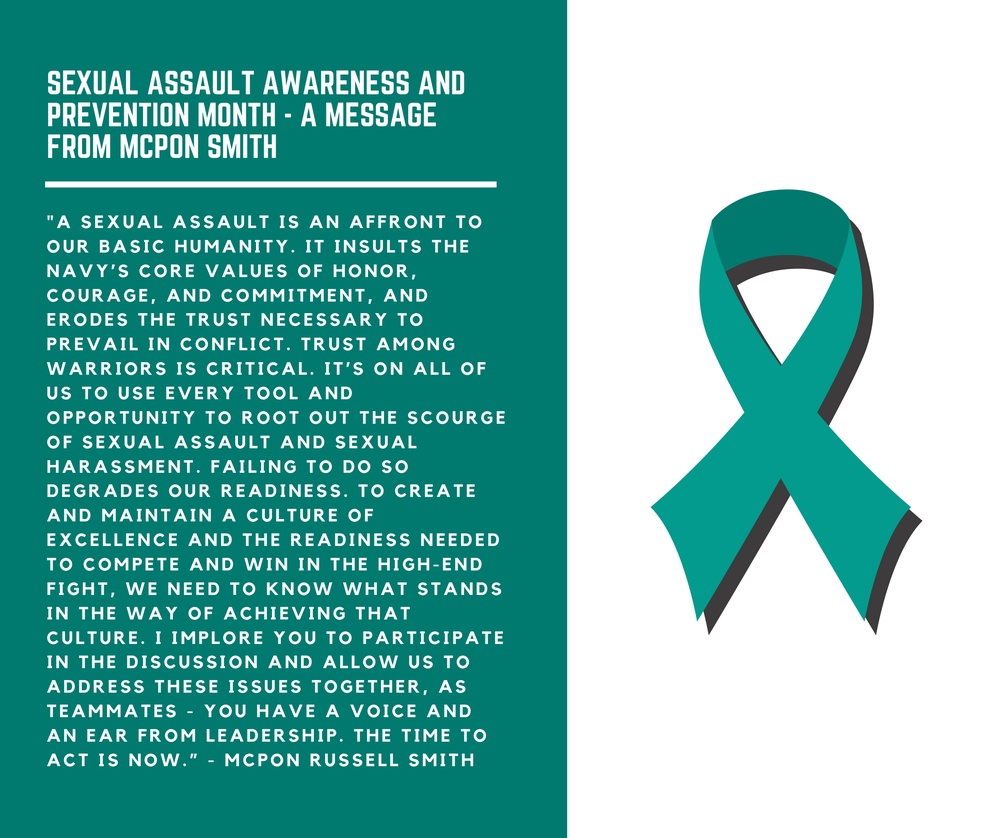Sexual Assault Awareness and Prevention Month 2019 - MCPON's Message