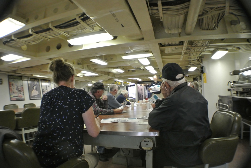 Wardroom aboard the Battleship Wisconsin